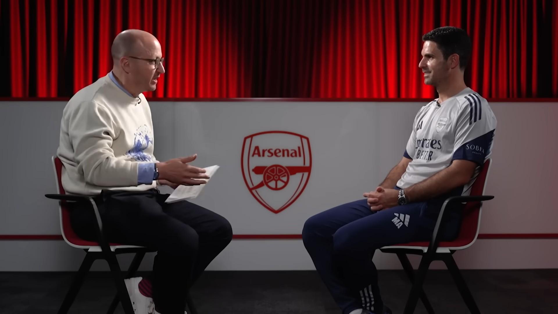 Arteta：當他第一次與Zhekelais交談時 他覺得自己決心選擇阿森納