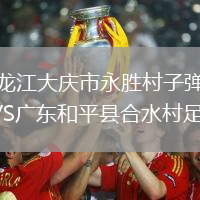 黑龍江大慶市永勝村子彈隊VS廣東和平縣合水村足球隊