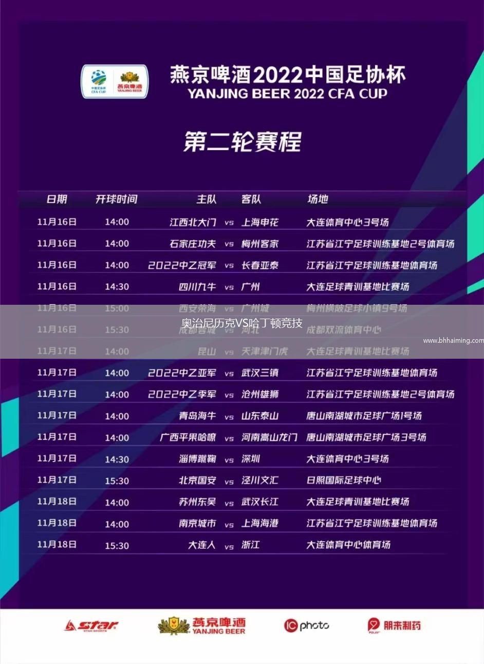 奧治尼歷克VS哈丁頓競技